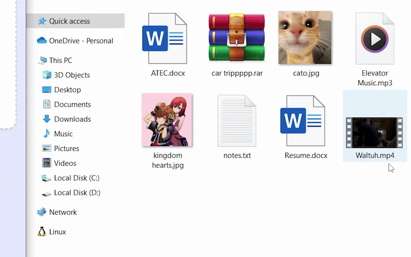 Archive management interface